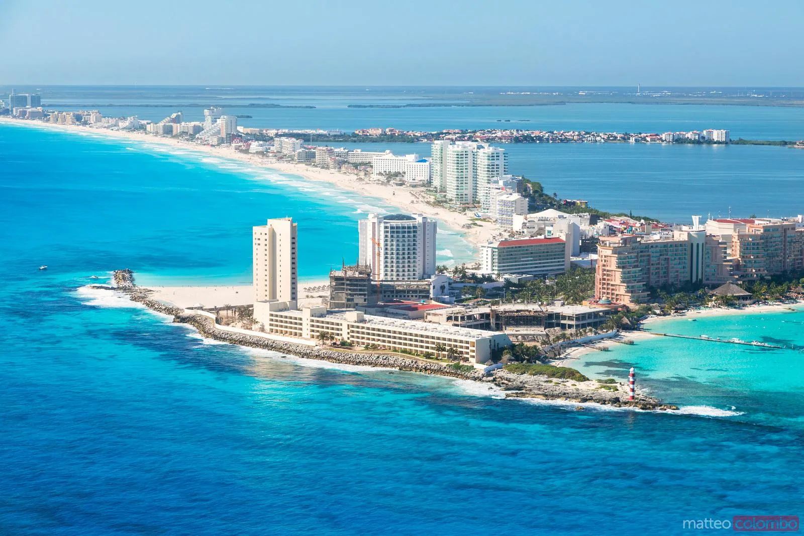 Vista Aérea Cancún Caribe