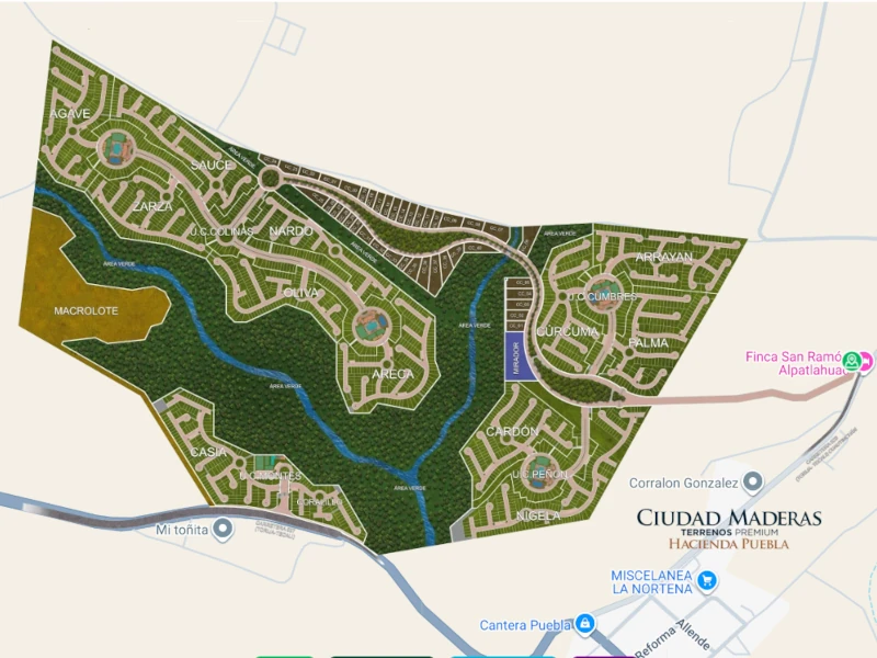 Master Plan de Privada Bosques