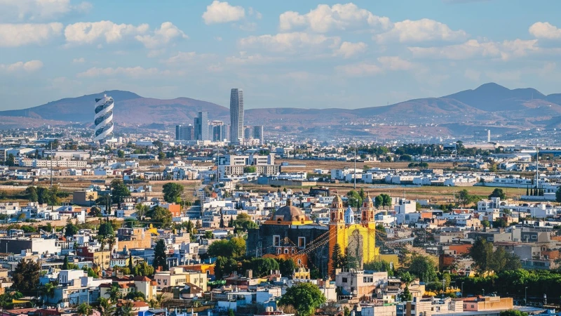 Vista aérea de Puebla