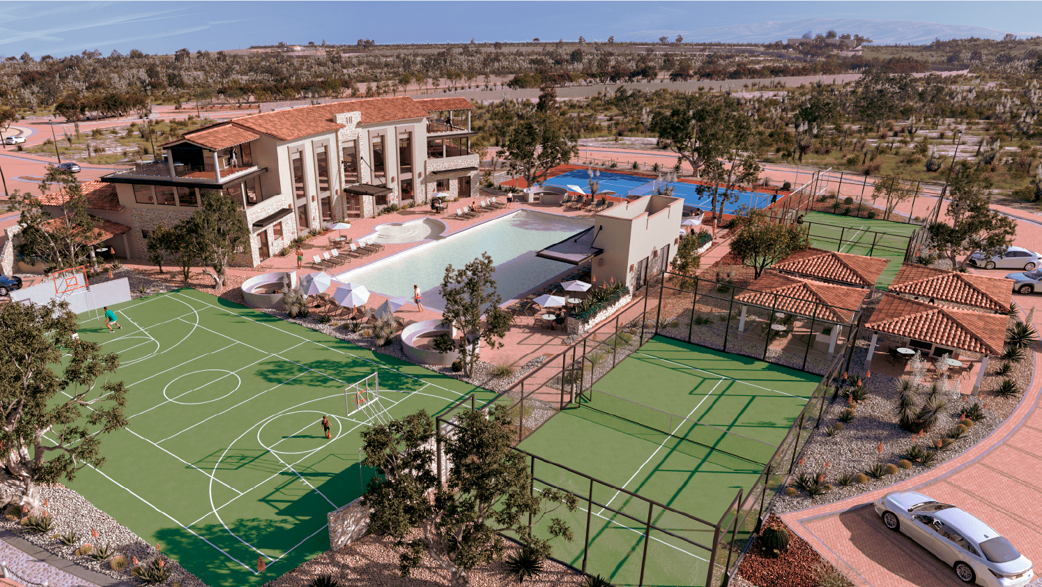 Vista aérea del Family Club